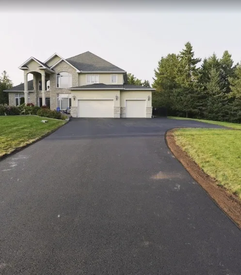 Après les travaux d'asphalte